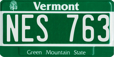 VT license plate NES763