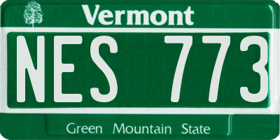 VT license plate NES773