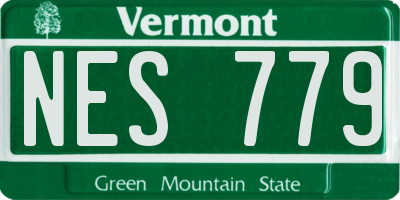 VT license plate NES779