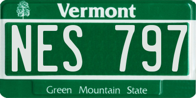 VT license plate NES797