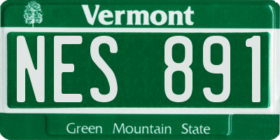 VT license plate NES891