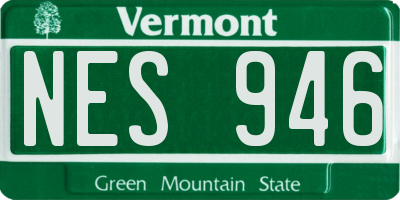 VT license plate NES946