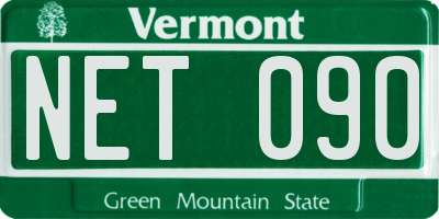 VT license plate NET090