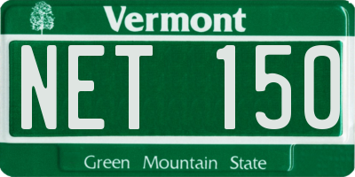 VT license plate NET150