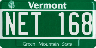 VT license plate NET168