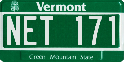 VT license plate NET171