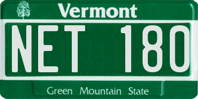 VT license plate NET180