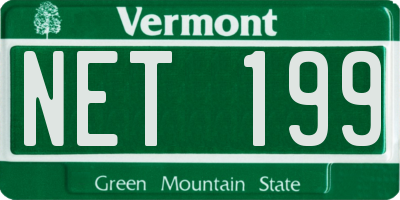VT license plate NET199