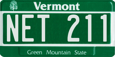 VT license plate NET211