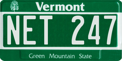 VT license plate NET247