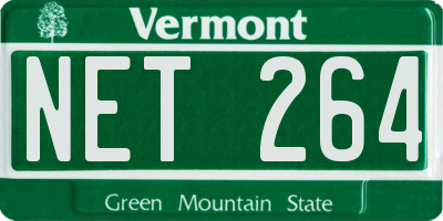 VT license plate NET264