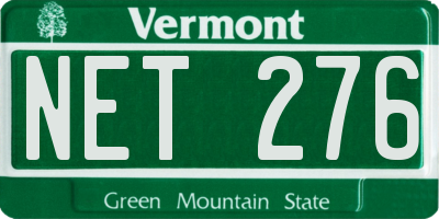 VT license plate NET276