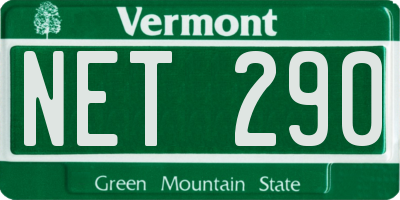 VT license plate NET290