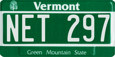 VT license plate NET297