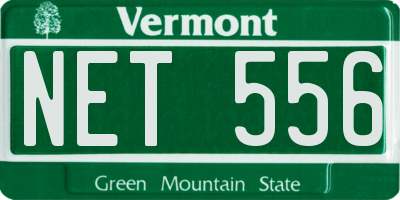 VT license plate NET556
