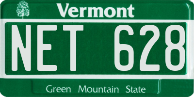 VT license plate NET628