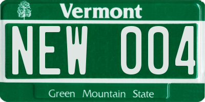 VT license plate NEW004