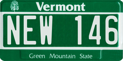 VT license plate NEW146