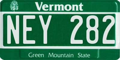 VT license plate NEY282