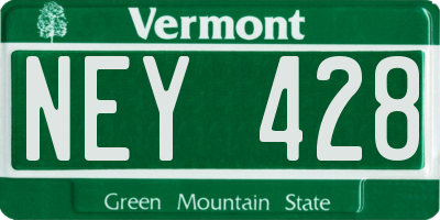 VT license plate NEY428
