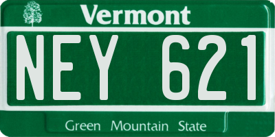 VT license plate NEY621