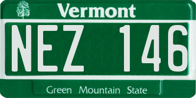 VT license plate NEZ146