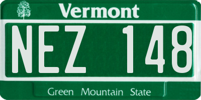 VT license plate NEZ148
