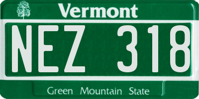 VT license plate NEZ318