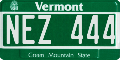 VT license plate NEZ444
