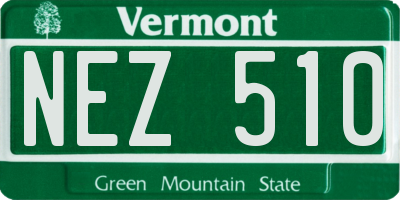 VT license plate NEZ510