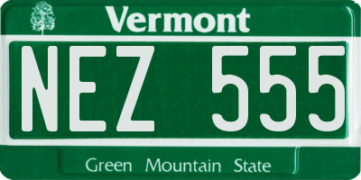 VT license plate NEZ555