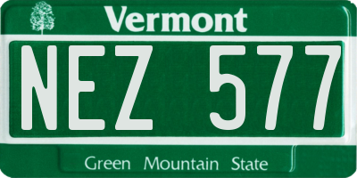 VT license plate NEZ577