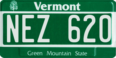VT license plate NEZ620
