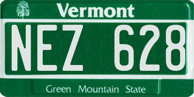 VT license plate NEZ628