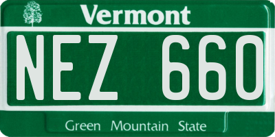 VT license plate NEZ660