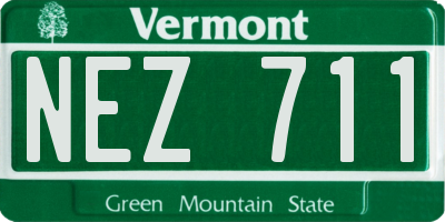 VT license plate NEZ711