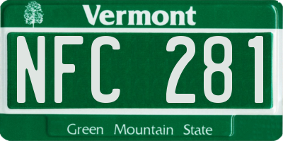 VT license plate NFC281