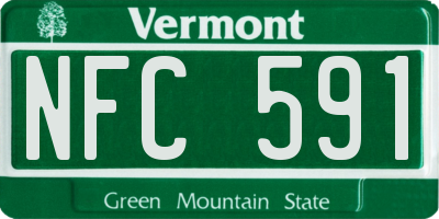 VT license plate NFC591