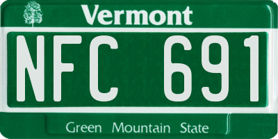 VT license plate NFC691
