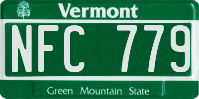 VT license plate NFC779