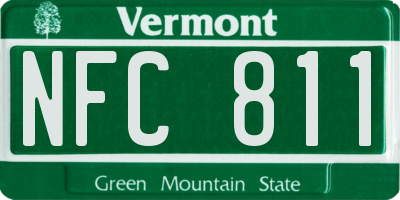 VT license plate NFC811