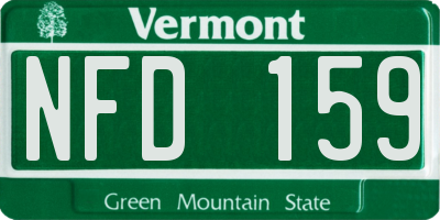 VT license plate NFD159