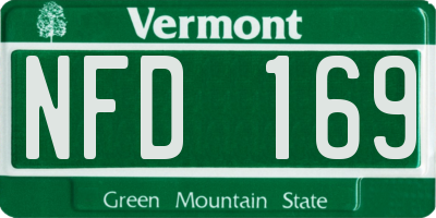 VT license plate NFD169