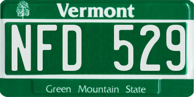 VT license plate NFD529