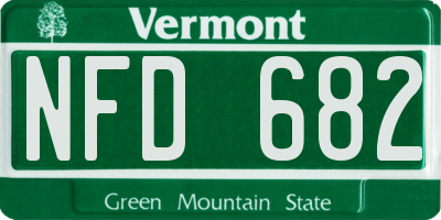 VT license plate NFD682