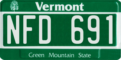 VT license plate NFD691