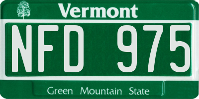 VT license plate NFD975