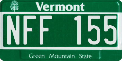 VT license plate NFF155