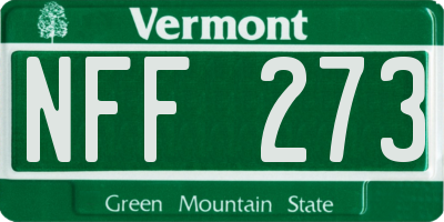 VT license plate NFF273