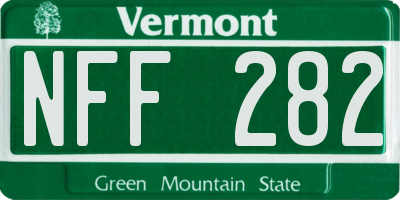 VT license plate NFF282